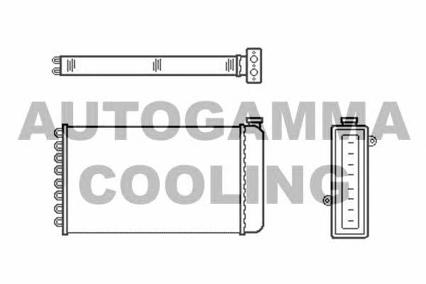 Autogamma 103995 Heat exchanger, interior heating 103995