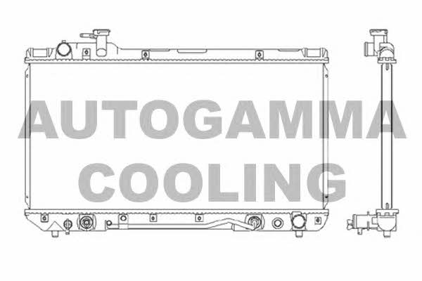 Autogamma 104000 Radiator, engine cooling 104000