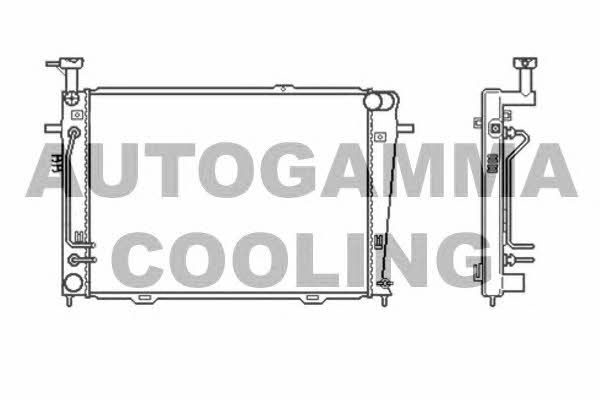 Autogamma 104009 Radiator, engine cooling 104009