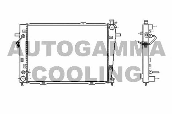 Autogamma 104011 Radiator, engine cooling 104011