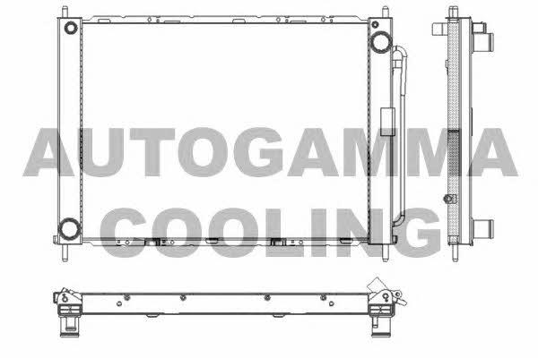 Autogamma 104017 Radiator, engine cooling 104017