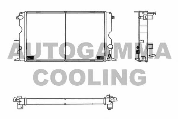 Autogamma 104020 Radiator, engine cooling 104020