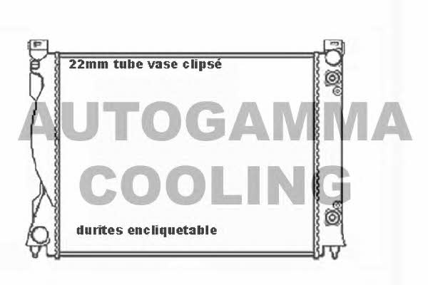 Autogamma 104030 Radiator, engine cooling 104030