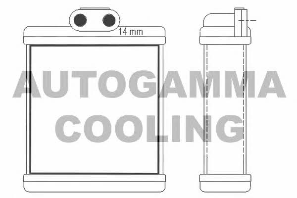 Autogamma 104104 Heat exchanger, interior heating 104104