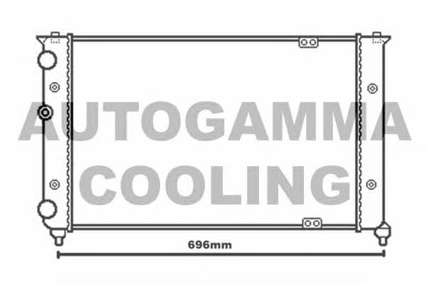 Autogamma 104130 Radiator, engine cooling 104130