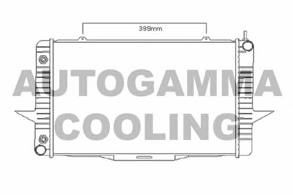 Autogamma 104165 Radiator, engine cooling 104165