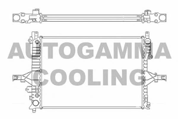 Autogamma 104208 Radiator, engine cooling 104208