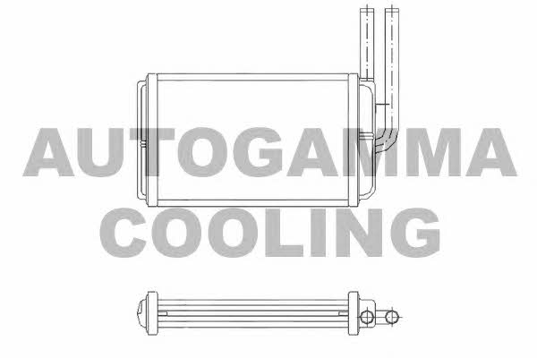 Autogamma 104215 Heat exchanger, interior heating 104215