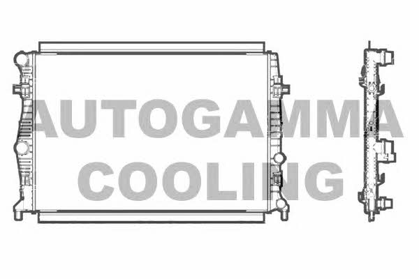 Autogamma 107238 Radiator, engine cooling 107238