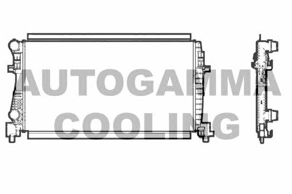 Autogamma 107245 Radiator, engine cooling 107245