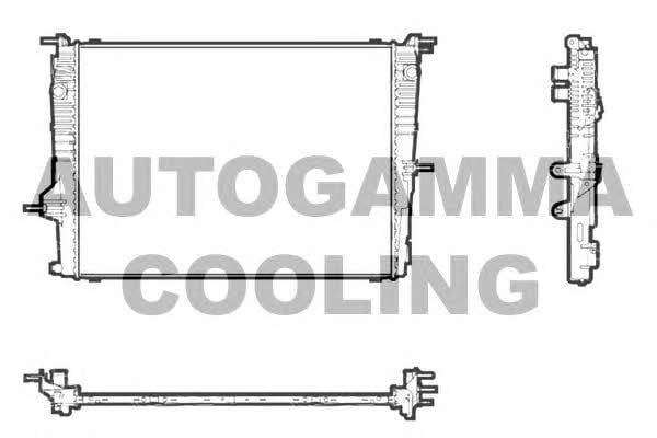 Autogamma 107247 Radiator, engine cooling 107247