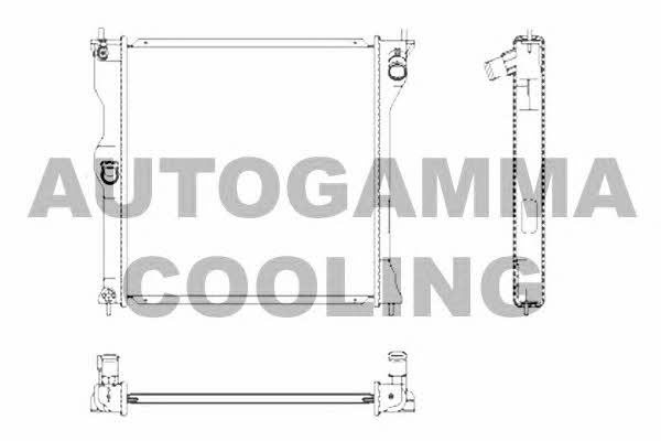 Autogamma 107253 Radiator, engine cooling 107253