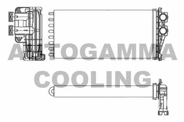 Autogamma 107261 Heat exchanger, interior heating 107261