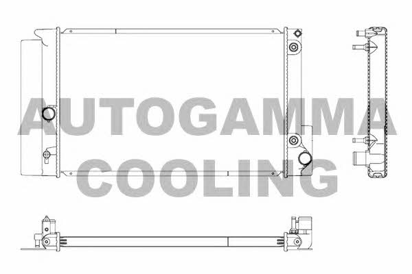 Autogamma 107272 Radiator, engine cooling 107272