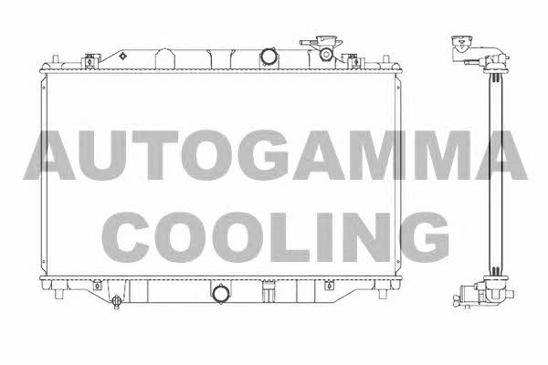 Autogamma 107273 Radiator, engine cooling 107273