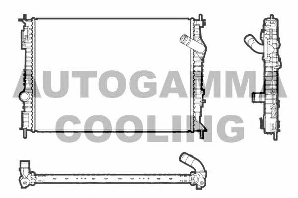 Autogamma 107278 Radiator, engine cooling 107278