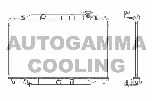 Autogamma 107280 Radiator, engine cooling 107280