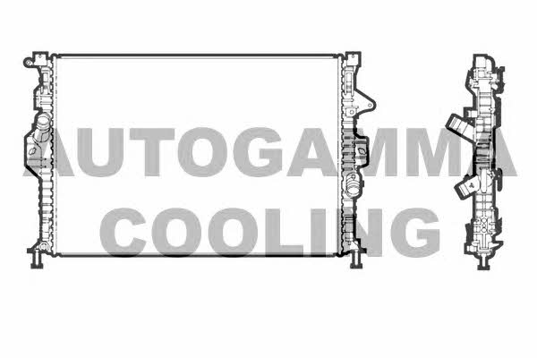 Autogamma 107318 Radiator, engine cooling 107318