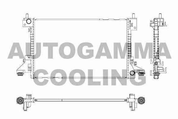 Autogamma 107328 Radiator, engine cooling 107328