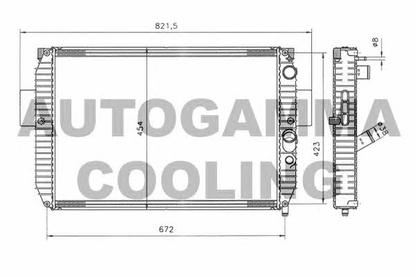 Autogamma 403494 Radiator, engine cooling 403494