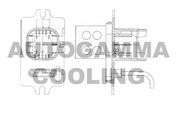 Autogamma GA15225 Fan motor resistor GA15225