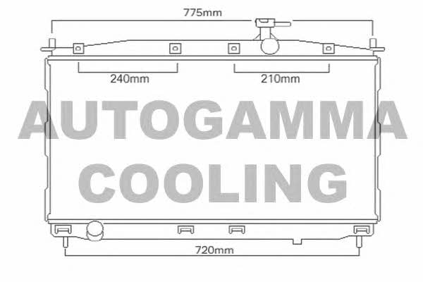 Autogamma 104240 Radiator, engine cooling 104240