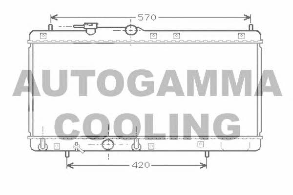 Autogamma 104258 Radiator, engine cooling 104258