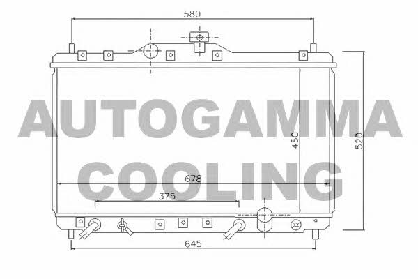 Autogamma 104264 Radiator, engine cooling 104264