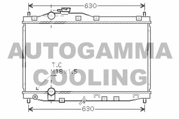 Autogamma 104265 Radiator, engine cooling 104265