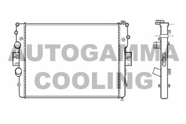 Autogamma 104270 Radiator, engine cooling 104270