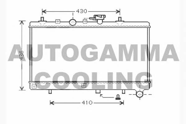 Autogamma 104276 Radiator, engine cooling 104276