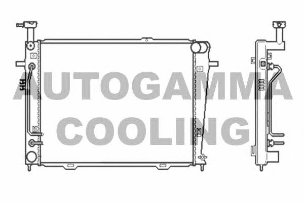 Autogamma 104279 Radiator, engine cooling 104279