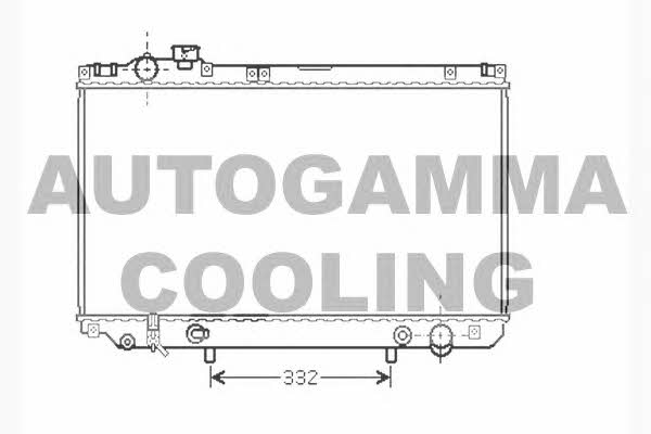 Autogamma 104280 Radiator, engine cooling 104280
