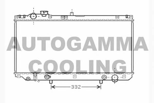 Autogamma 104281 Radiator, engine cooling 104281