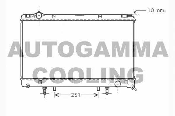 Autogamma 104282 Radiator, engine cooling 104282