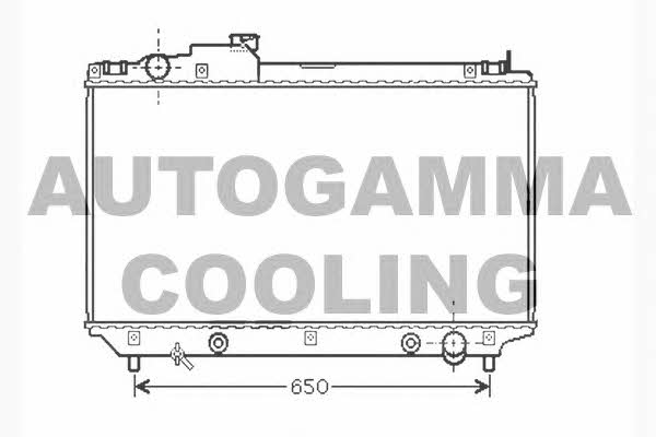 Autogamma 104283 Radiator, engine cooling 104283