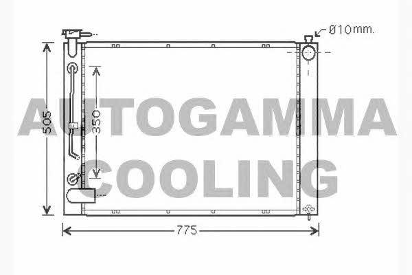 Autogamma 104284 Radiator, engine cooling 104284