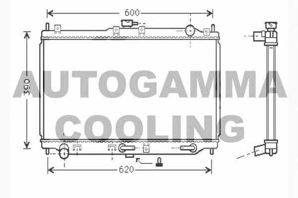 Autogamma 104285 Radiator, engine cooling 104285