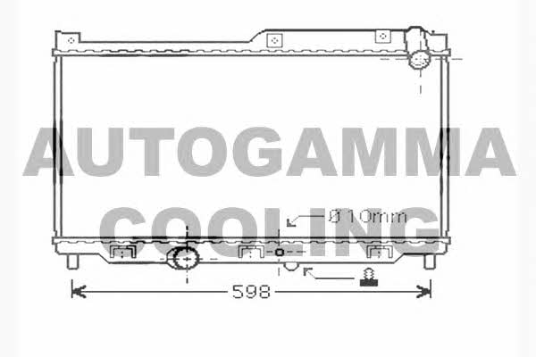 Autogamma 104286 Radiator, engine cooling 104286