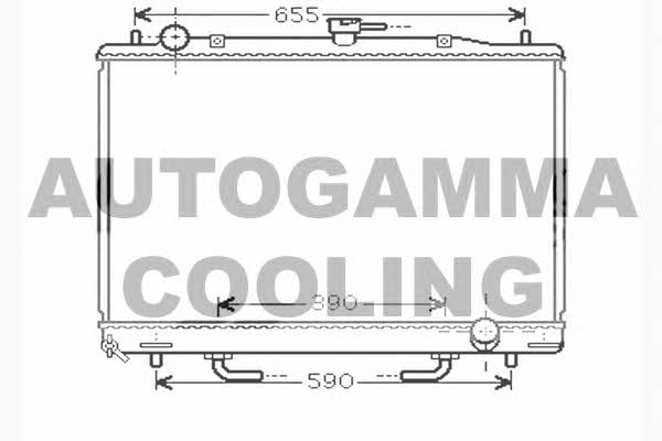 Autogamma 104293 Radiator, engine cooling 104293