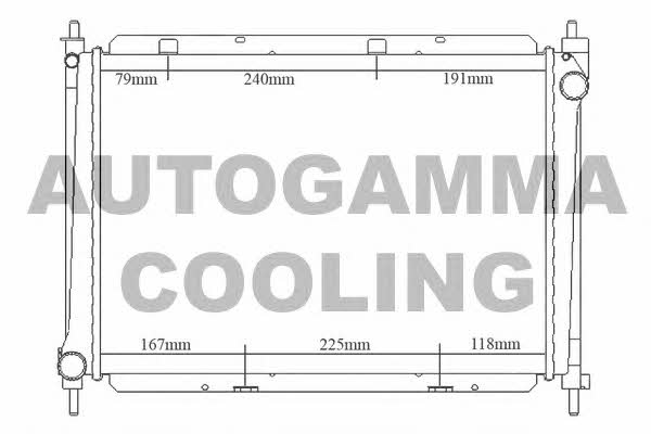 Autogamma 104297 Radiator, engine cooling 104297