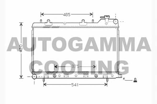 Autogamma 104309 Radiator, engine cooling 104309