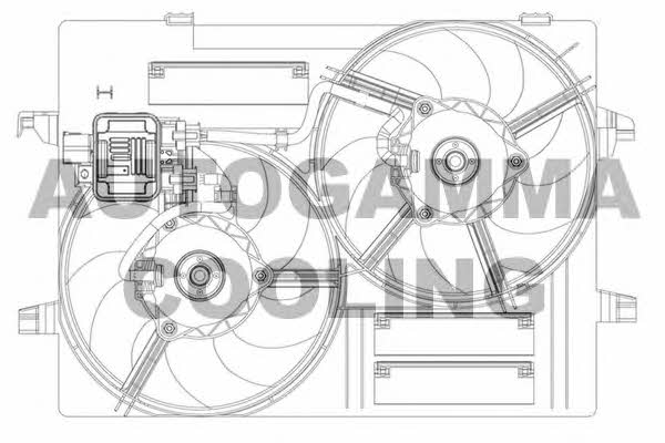 Autogamma GA200875 Hub, engine cooling fan wheel GA200875