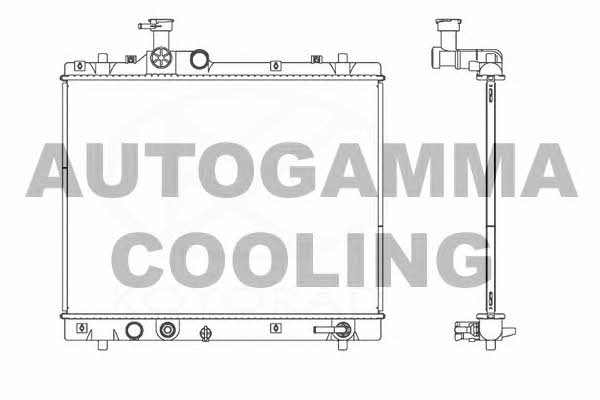 Autogamma 107463 Radiator, engine cooling 107463