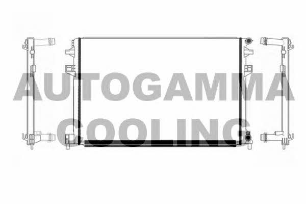 Autogamma 107504 Radiator, engine cooling 107504