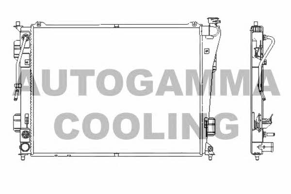 Autogamma 107390 Radiator, engine cooling 107390