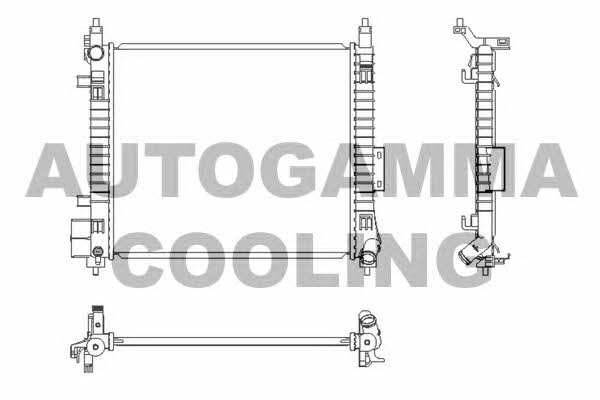 Autogamma 107518 Radiator, engine cooling 107518