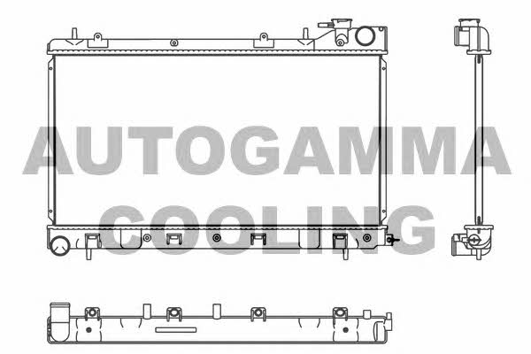 Autogamma 107537 Radiator, engine cooling 107537