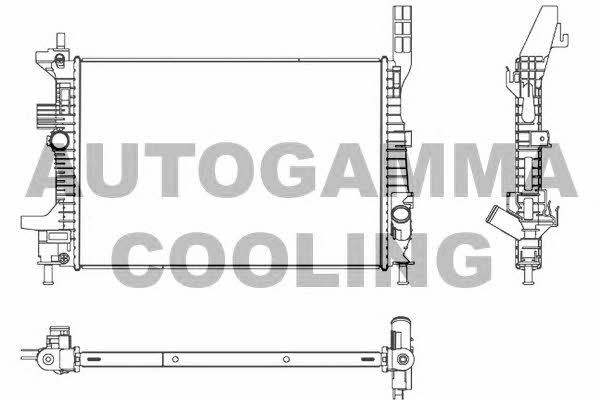 Autogamma 107533 Radiator, engine cooling 107533