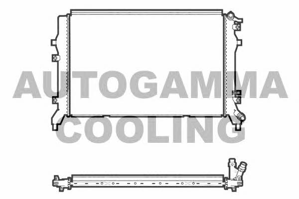 Autogamma 107437 Radiator, engine cooling 107437